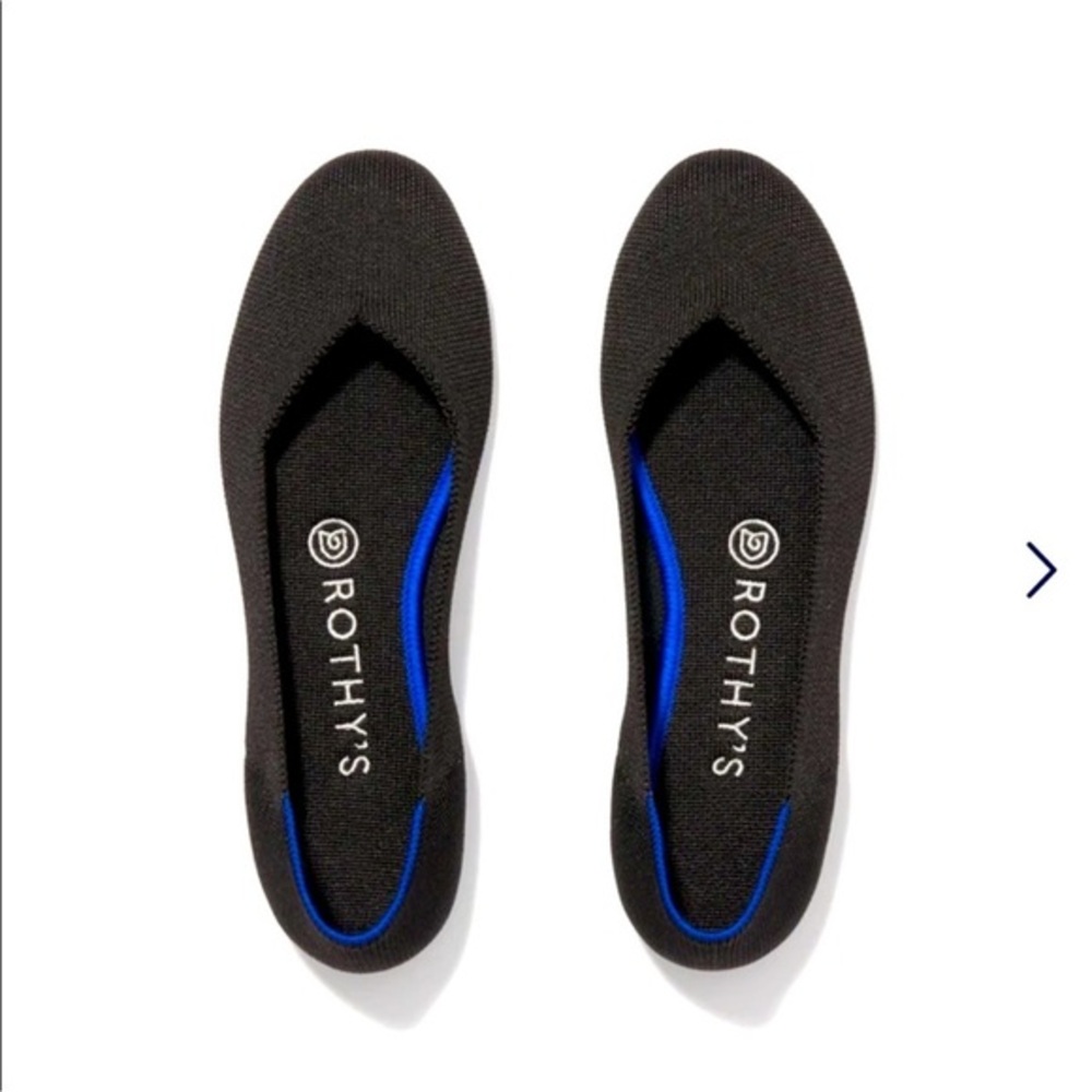 ROTHY’S Round Toe “The Flat” in Black Sz 7.5